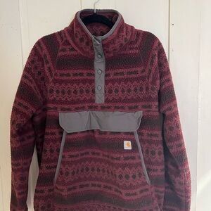 Carhartt Fleece Pullover - Port Geometric Print
